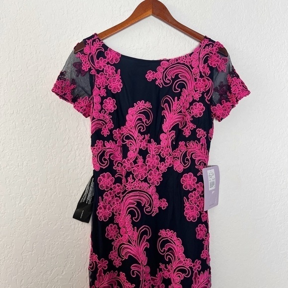 JS COLLECTION EMBROIDERED SHIFT DRESS - Picture 3 of 10